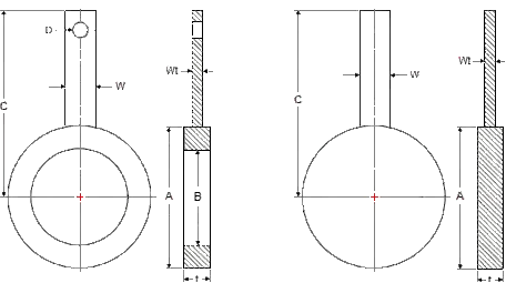 Flange spade and ring spacer