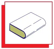 Single Jacketed - Soft filler - open outside edge