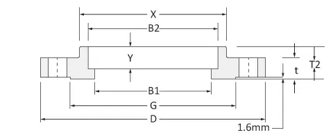 Socket Weld Flange Dimensions ASME B16.5