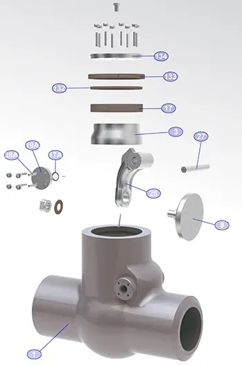 Check valve assembly drawing